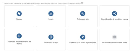 objetivos de campanha no google ads