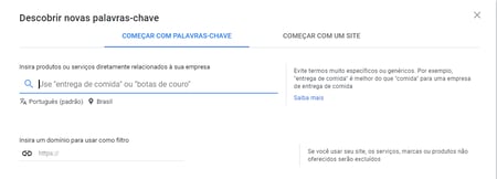 ferramenta para descobri palavra chave